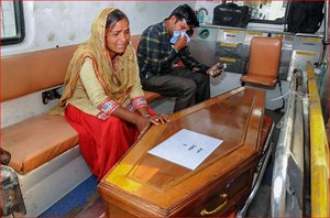 Mortal remains of 38 Indians killed in Iraq handed over to families amid tears, gloom