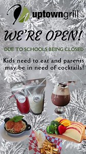 So after 2 weeks of the kids being home from school eating you out of house and home all day long, here we are with a snow day and they are home again❄️ We totally understand the patience may be wearing thin 🤪😬 Don’t worry we can take care of both you and the kiddos 😉Bring the family in for lunch or dinner or grab a curbside carry out 🚘🌮🥗🍜🍔🍸We have everything the little ones want from Chicken strips, corn dogs and quesadillas to pasta bolognese or alfredo and even a kids charcuterie boa