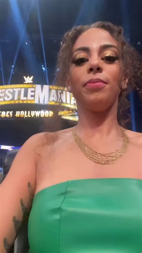 & his opponent…. 🎤 🔥#flute | WWE Samantha