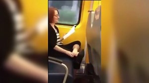 1.9K views · 17 reactions | Female train passenger eats dry skin off the bottom of her foot | Never Seen Before | Facebook