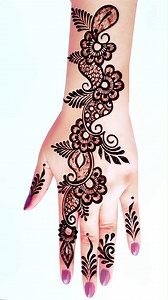 3.8K views · 51 reactions | Beautiful Backhand Mehndi design Simple Mehandi design | Mehndi Design | Facebook