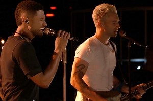 Adam Levine și Usher, duetul serii în finala The Voice - VIDEO