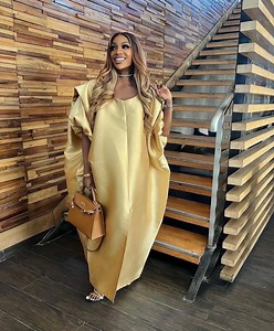 Mikado Silk Kaftan, Maxi Agbada Bubu, Plus Size Women Gown, Wedding Guest Party Dress, Floor Length Gown, Luxury Gold Relaxed Fit Tunic - Etsy