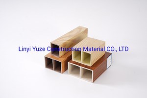 [Hot Item] WPC PVC Interior Partition Wall Panel Decoration Plastic Composite Column Timber Tubes Decoration 38*12mm