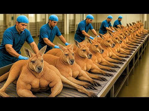 How Millions of Kangaroos Are Raised and Harvested – Inside Kangaroo Meat Processing Factories
