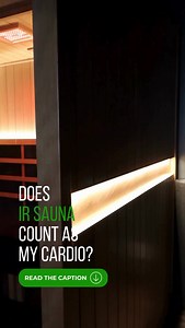 A Infrared sauna doesn’t count as cardio in the traditional sense (like running, cycling, or HIIT), but it can mimic some cardiovascular benefits. Here’s the breakdown: 🔥 What Happens in an Infrared Sauna: * Your core body temperature rises. * Your heart rate increases (often up to 100–150 bpm, similar to low to moderate cardio). * You sweat a lot, which supports detox and can slightly elevate metabolism. ❤️ Cardio-Like Benefits: * Improved circulation and heart rate elevation similar to brisk 
