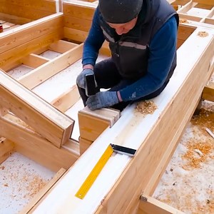 196K views · 895 reactions | We have built a house out of warm timbers, New construction technology | VMPC Camping | Facebook