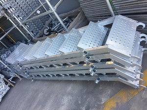 [Hot Item] Wholesales Building Construction Material Ladder Scaffolding Parts Scaffold Stairs Step Ladders