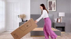 6 Inch Twin Flippable Mattress, Lavender Soft & Firm Dual Sides, Bamboo Charcoal/Gel Infused Memory Foam