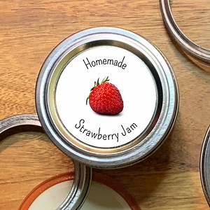 Strawberry Jam Labels: Homemade Canning Stickers - Etsy Canada