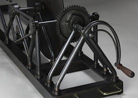 Elaborate, geared apparatus for shaking cocktails