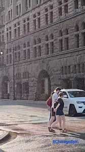 raining with sun and a rainbow appears in Chicago. #chicagoweather #rainyday #chicagoepic #chicagoland #chicagocity | Photography & Video Digital