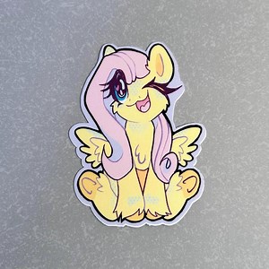 Fluttershy / Waterproof Sticker / Mlp / My Little Pony/ Vinyl Sticker - Etsy