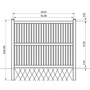 [Hot Item] High Quality PVC/Vinyl Semi Outdoor Semi Privacy Fence