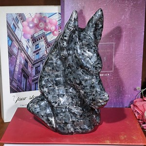 Natural Larvikite Anubis Skull Sculpture: Crystal Wolf Warrior Statue - Etsy Canada