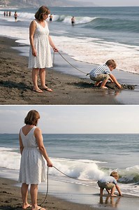 20K views · 58 reactions | Une femme a amené un garçon à la plage...