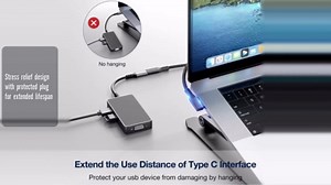 UseBean USB C Extension Cable 240W 1FT, Right Angle USB 4 & Thunderbolt 4 Extension Cable, 40Gbps 8K@60Hz Video, Type C Male to Female USBC Extender Cord, for iPhone 17, MacBook, iPad Pro, Galaxy S25