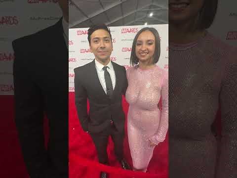 Adult stars Hailey Rose and Max Fills at the 2024 AVN Awards in Las Vegas