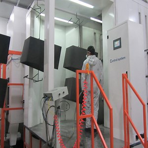 [Hot Item] Stainless Steel/ PP Material Powder Coating Spray Booth