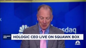 Our CEO, Steve MacMillian, joined CNBC's Squawk Box today to discuss how AI can help in early detection and reduce false positives. Visit the link to watch the full interview and learn more about our use of AI in mammography and breast cancer screening. LINK: https://youtu.be/R0R7gkCDa7w | Hologic