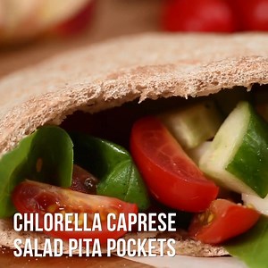 11 reactions | PITA best you can be, with our Chlorella Caprese Salad...