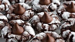 ✅ RECIPE: https://thestayathomechef.com/chocolate-kiss-cookies/ Fudgey, crackled, powdered sugar coated chocolate cookies are topped off with milk chocolate kisses. These Chocolate Kiss Cookies are chocolate overload in the best possible way! | The Stay At Home Chef