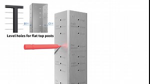 Muzata Cable Railing Post Fascia Side Mount Square Weldless 36"x2"x2" Stainless Steel Black Powder Coated Un-Drilled Posts Wood Level Deck Balustrade Invisible PF01 BN4S, PT1 PT3 PT5