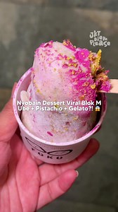 Dubai Ube Pistachio Gelato Blok M — Dessert Viral di Blok M