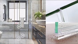 Frameless Shower Door Seal for 3/8" Thick Glass, 2 Pack x 78" U Glass Shower Door Side Seal Strip Bottom Seal Door Sweep, Ultra-Clear Polycarbonate, Stop Shower Leaks Create a Water Barrier