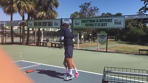 8 year old Ciara Harding getting after it with Rick today!! | Rick Macci Tennis Academy