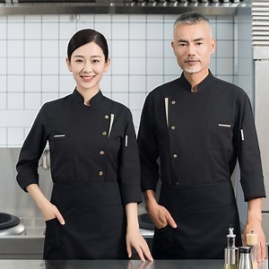 [Hot Item] High Quality Custom Color Unisex Hotel Chef Jacket Restaurant Uniforms Men Classic Waiter Hotel Coats Chefs Jacket