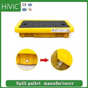 [Hot Item] Rotomolding 100% Virgin 120L Drum Storage Spill Containment Pallets Spill Control Pallet Spill Containment Tray