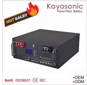 [Hot Item] Koyosonic 48V Home Energy Storage 51.2V200ah Lithium Solar Batteries 10kwh LiFePO4 Battery Rack Built-in 100A BMS for off-Grid/Inverters with 6000 Cycles