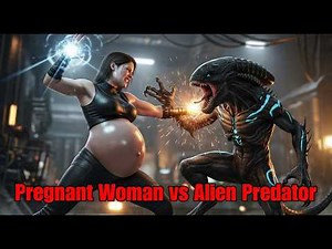 Alien Pregnancy Horror Part 2 | Pregnant Woman vs Alien Predator | Fight with Belly Expansion