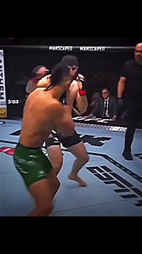 if that knee landed 😱 #mma #ufc #johnnywalker