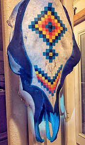 Hand Painted Steer Skulls - Etsy Australia