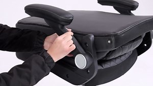 Ergonomic Home Office Chair Comfortable Excutive Desk Chair with Adjustable Headrest&Lumbar Support, 360 Swivel Flip-up Arms, PU Leather Dark Brown