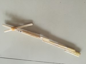 鉄砲　バン！　バン！　輪ゴム銃の作り方