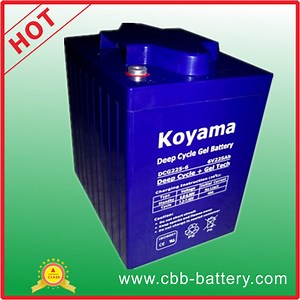 [Hot Item] CE Proved Golf Cart Deep Cycle Gel Battery 225ah 6V