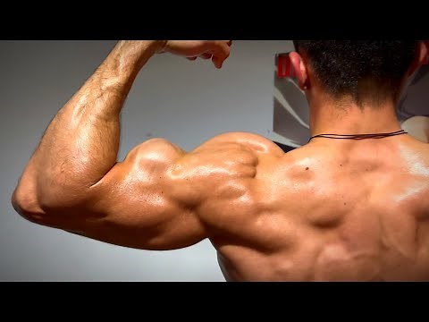 young bodybuilder showing his pumped muscle | flexing | muscle worship