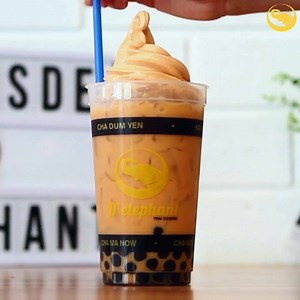 BOBA Thai Milk Tea Soft Serve = DREAMS COME TRUE 🙏 All your boba dreams have come true with @delephantthai's NEW Thai Milk Tea Soft Serve w/ Pearls that are only available at our KINGSWAY store! 😍 Check out our full menu online via http://bit.ly/2Rsc64o!! | D'elephant Thai