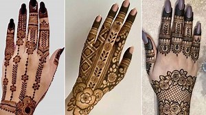 Trendy And Stylish Straight Line Mehndi Designs For Bride-To-Be | Herzindagi