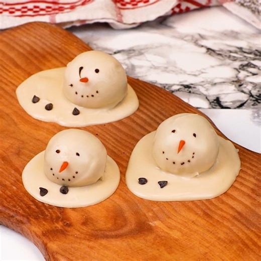 Melted snowman treats ☃️ | MetDaan Cakes