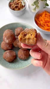 Comment CARROT for the recipe to pop right into your inbox! 🥕 These Carrot Cake Bliss Balls are so easy to whip together, have the most deliciously moist texture, and loaded with your favorite carrot cake flavors! | The Toasted Pine Nut