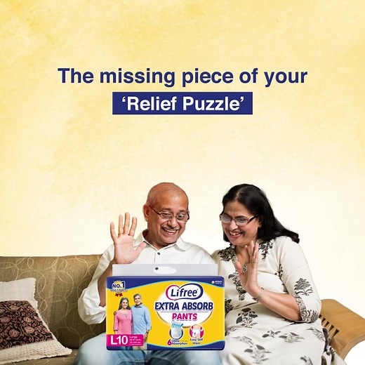 Experience the joy of managing Urinary Incontinence by choosing effective solutions with Lifree Extra Absorb. #lifree #lifreeadultdiapers #urinaryincontinence #extraabsorbpants #stayworryfree #easyselfwear #noleakage | Lifree