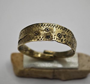 Alter Wikinger Ring mit Sonnenzeichen ~Größe 17,5 mm