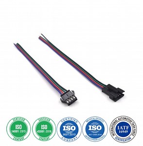 [Hot Item] 26AWG Jst Sm 4 Pin Male Female Plug Wire Connectors Harness for LED Strip