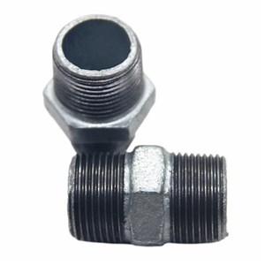 [Hot Item] Male Threaded Nipples in Reducing Shape Gi Malleable Iron Pipe Fittings of BS/NPT Threads with 1\4 to 4 Inch Used for Water Supply