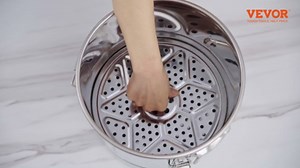 VEVOR Alcohol Still, 3 Gal/10L Alcohol Distiller, Distillery Kit for Alcohol with 304 Stainless Steel Tube & Circulating Pump & Build-in Thermometer & Exhaust Port for DIY Whisky Wine Brandy