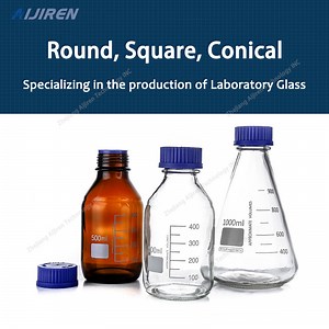[Hot Item] Lab Sample Storage Gl45 Plastic Screw Top Glass Reagent Bottle 1000ml